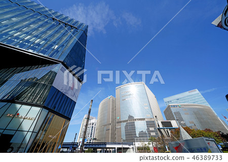 Tokyo cityscape in Japan We look at Tokyu Plaza Ginza and Yurakucho Marion facing Sukiyabashi intersection 46389733