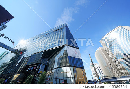 Tokyo cityscape in Japan We look at Tokyu Plaza Ginza and Yurakucho Marion facing Sukiyabashi intersection 46389734