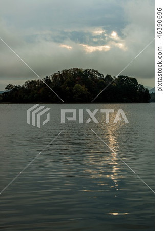 Morning view of Lake Shinohara 46390696