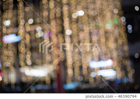 golden of bokeh background 46390794