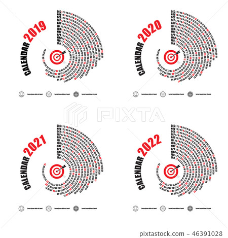 Calendar 2019, 2020, 2021 and 2022 Calendar  46391028