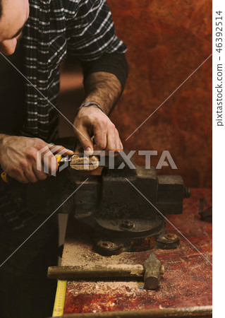 Work in carpentry shop Work in carpentry shop 46392514