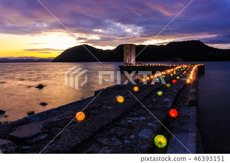 河架Katajima竹燈籠節日夜景魚雷射擊試驗場地追踪[長崎縣東Hos-郡] 46393151