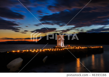 河架Katajima竹燈籠節日夜景魚雷射擊試驗場地追踪[長崎縣東Hos-郡] 46393166