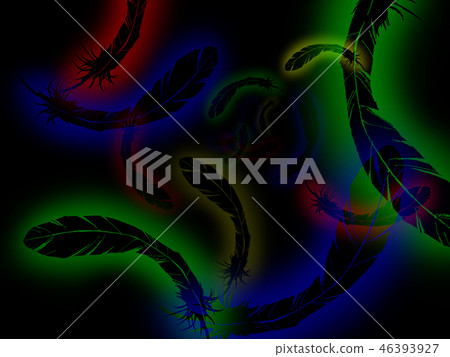 Three color feathers Three color feathers 46393927