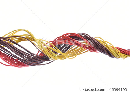 Computer cable isolated on white background Computer cable isolated on white background 46394193