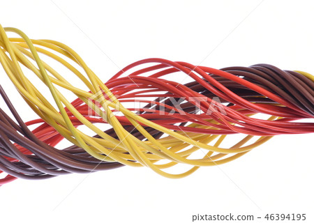 Computer cable isolated on white background Computer cable isolated on white background 46394195