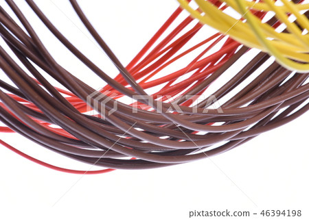 Computer cable isolated on white background Computer cable isolated on white background 46394198