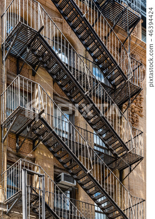 Fire Escape in Soho in New York Fire Escape in Soho in New York 46394424
