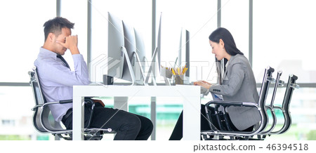 Business people working hard in office. 46394518