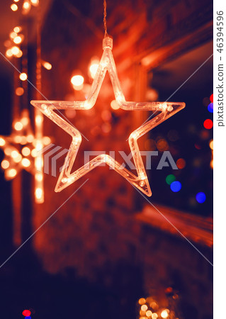 Lightning stars hanging for decoration Lightning stars hanging for decoration 46394596