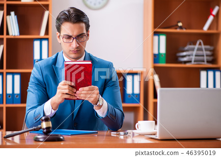 Lawyer working in the office 46395019