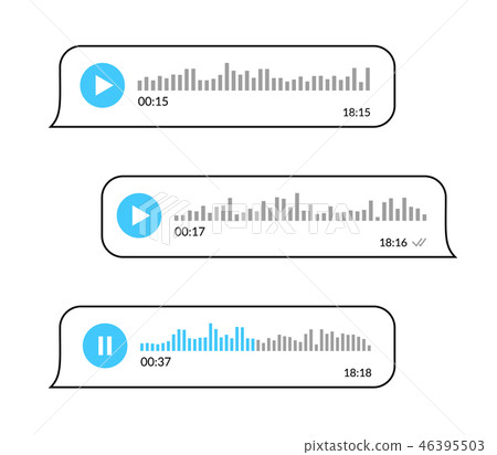 Voice and audio messages chat. 46395503