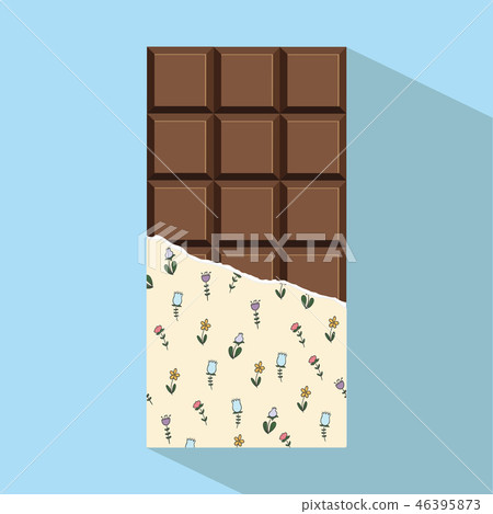 chocolate bar vector minimal flat design style 46395873