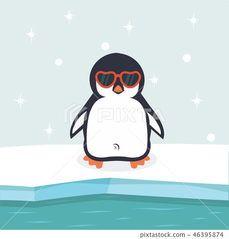 North pole Arctic with penguin North pole Arctic with penguin 46395874