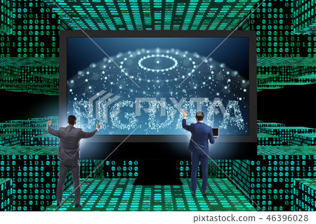 Big data concept with data mining analyst 46396028