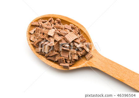 Crushed dark chocolate. 46396504