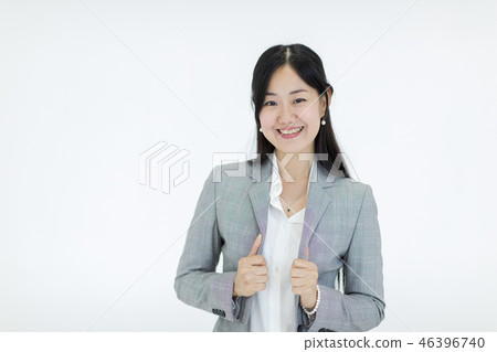 Portrait of happy businesswoman. Portrait of happy businesswoman. 46396740