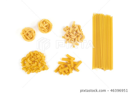 Collection of italian pasta portion isolated on... - Stock Photo [46396951]  - PIXTA