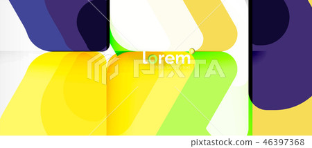 Colorful trendy geometric shapes background Colorful trendy geometric shapes background 46397368