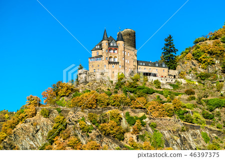 Katz Castle in the Rhine Gorge, Germany Katz Castle in the Rhine Gorge, Germany 46397375
