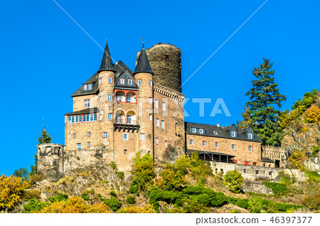 Katz Castle in the Rhine Gorge, Germany 46397377