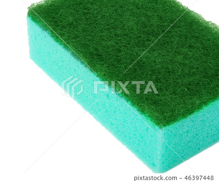colorful sponges for washing dishes on a white colorful sponges for washing dishes on a white 46397448