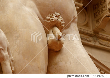 Closeup of the penis Classic statue 46397898