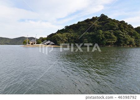 Sakakoshi Oshu Shrine's參加秋季節日旗幟 Sakakoshi Oshu Shrine's參加秋季節日旗幟 46398792