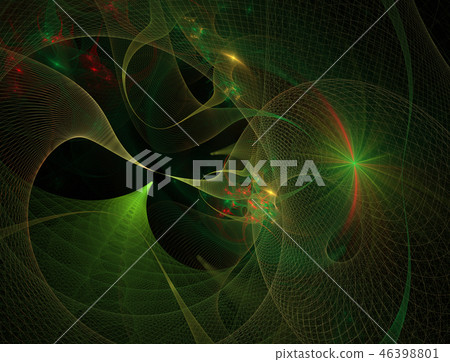 Abstract grid Wormhole. Futuristic 3d portals 46398801