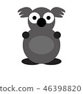 Koala Cute Animal Cartoon Character For Kids 46398820