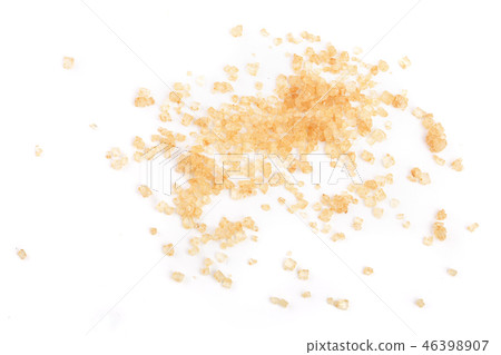 brown sugar isolated on white background. Top view. Flat lay 46398907