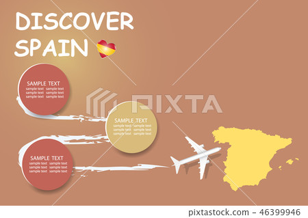 Discover Spain template vector Discover Spain template vector 46399946
