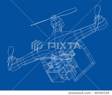 Drone concept. Vector - Stock Illustration [46400108] - PIXTA