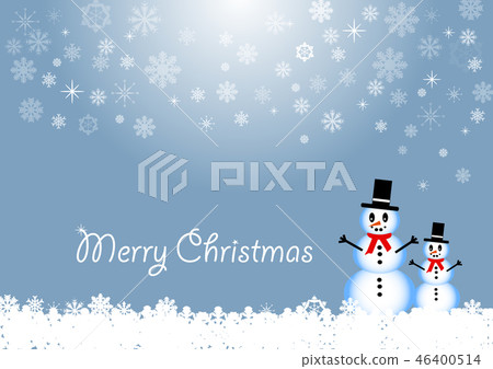 Merry Christmas vector in trendy blue Merry Christmas vector in trendy blue 46400514