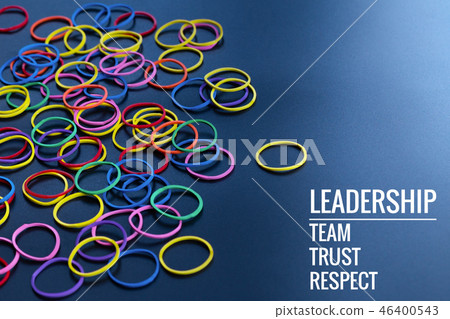 Leadership business. yellow rubber band lead other Leadership business. yellow rubber band lead other 46400543