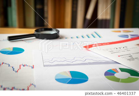 Asset management investment trust chart bookshelf sales materials data analysis Asset management investment trust chart bookshelf sales materials data analysis 46401337