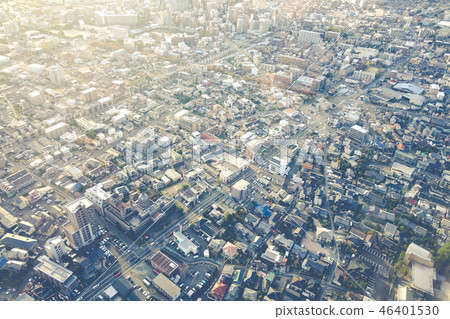 Aerial view of Fukuoka City Aerial view of Fukuoka City 46401530