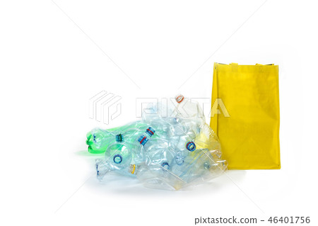 Recycling of plastic waste concept 46401756
