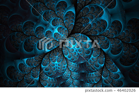 Multicolored fractal pattern as ornament.  46402026