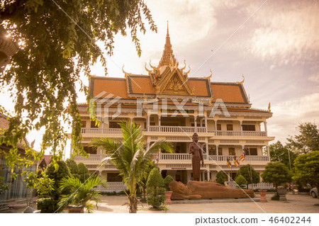 CAMBODIA KAMPONG THOM WAT KAMPONG TEMPLE CAMBODIA KAMPONG THOM WAT KAMPONG TEMPLE 46402244