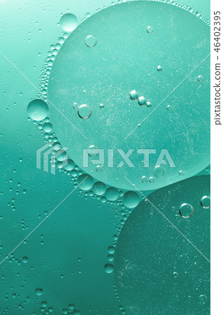 Green abstract of oil droplet. 46402395