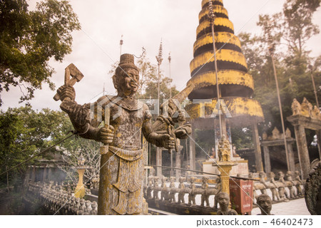 CAMBODIA KAMPONG THOM PHNOM SANTUK TEMPLE CAMBODIA KAMPONG THOM PHNOM SANTUK TEMPLE 46402473