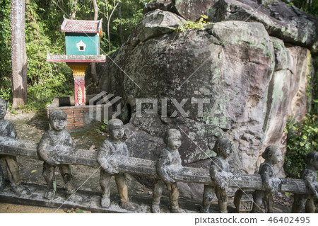 CAMBODIA KAMPONG THOM PHNOM SANTUK TEMPLE CAMBODIA KAMPONG THOM PHNOM SANTUK TEMPLE 46402495