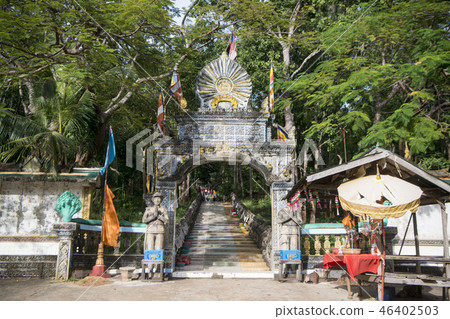 CAMBODIA KAMPONG THOM PHNOM SANTUK TEMPLE CAMBODIA KAMPONG THOM PHNOM SANTUK TEMPLE 46402503
