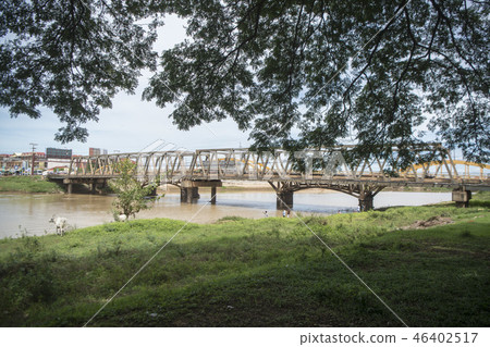 CAMBODIA KAMPONG THOM BRIDGE SEN RIVER CAMBODIA KAMPONG THOM BRIDGE SEN RIVER 46402517