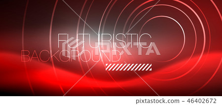Neon circles abstract background, shiny lines Neon circles abstract background, shiny lines 46402672