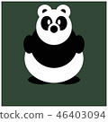 Panda Cute Animal Cartoon Character For Kids 46403094