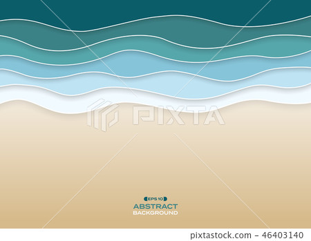 Abstract of coast sea wavy blue water background. 46403140