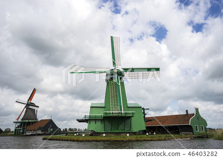 The Land of Windmills in the Netherlands 46403282
